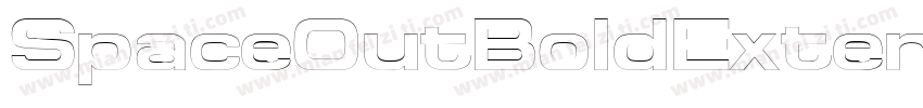 SpaceOutBoldExtended Itali字体转换